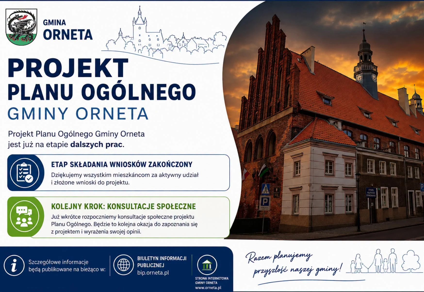 Plan Ogólny Gminy Orneta: ruszają kolejne prace, przed nami konsultacje
